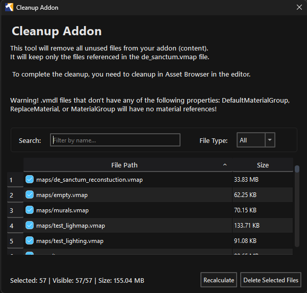 Cleanup Tool